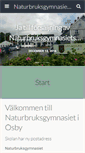 Mobile Screenshot of naturbruksgymnasietosby.se