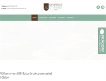 Tablet Screenshot of naturbruksgymnasietosby.se